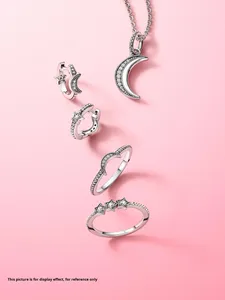 แหวนเงิน 925 รูปดาวของแพน ดีไซน์รูปดาว เครื่องประดับระดับไฮเอนด์สำหรับสุภาพสตรี ขายส่งจากโรงงาน - Product Image 1