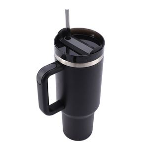 Luxury 40oz Tumbler Stainless Steel Ice Cup 40 oz Tumbler with Handle and <b>Straw</b> - Product Image 1