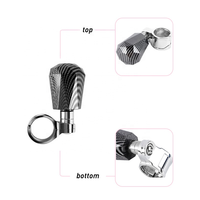 Bouton de commande universel en carbone octogonal pour volant, élégant, compatible avec la plupart des modèles de véhicules, accessoire de rotation pour l'intérieur de la voiture