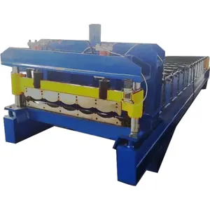 Bamboo Metcopo Roofing Tile Making Machinery Building Material Roof Glazed Tile Roll Forming Machine