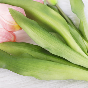 Ramo de Tulipanes Artificiales, 5 Cabezas, Vinilo Suave, Alta Simulación, para Decoración del Hogar, Regalo de Primavera - Product Image 3