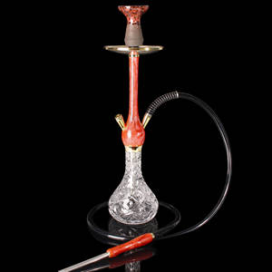 Nouveau modèle de chicha en résine colorée de 60 cm, luxe, en alliage d'aluminium, veinage marbré, plage, camping, toit, fumer, cachimbas, chicha - Product Image 2