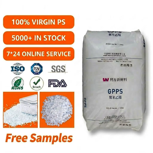 Granulés de résine GPPS 525 haute transparence, 100 % vierge, polystyrène à usage général pour contenants alimentaires transparents et boîtes à bonbons - Product Image 1