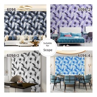 Papier peint autocollant en PVC style crème nordique moderne à imprimé animal pour chambre à coucher, salon, appartement en location, TV