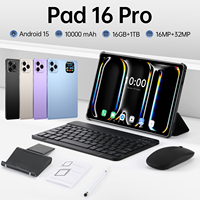 Tablet Pad 16 Pro de 11 Pulgadas, 16GB, 108MP, 8000mAh, 4G, Doble SIM+TF, Económica, 5G, Wi-Fi, Multilingüe, Recién Llegada