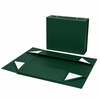 Boîte cadeau élégante pliable magnétique avec poignée en PU, boîte rigide personnalisée multicolore pour cadeaux de vacances et emballage de vêtements
