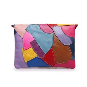 Bolsos de Mensajero con Diseño de Calavera, Bolsos de Hombro de Cuero con Parches, Estilo Retro, Cadena de Lujo, Bolsos Cruzados para Mujer A-2628 - Product Image 6