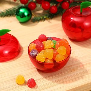 Boîte à bonbons en plastique transparente pour enfants, pour fête, mariage, Noël, cadeau de pomme, emballage - Product Image 6