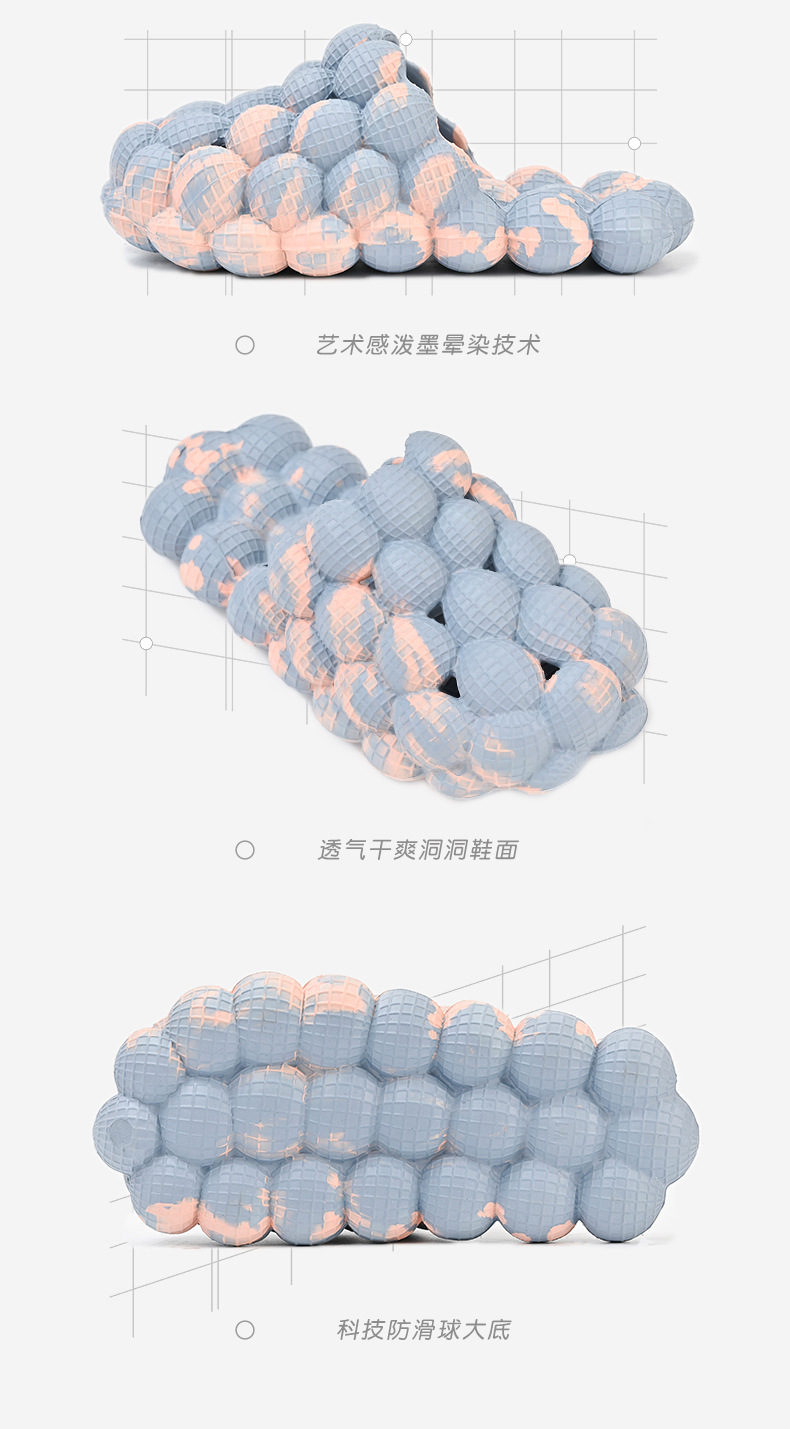 Lychee Creative Color Slippers EVA Women Breathable Anti-slip Sandals Summer Slippers