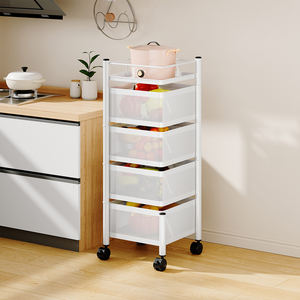Carrito <span class=keywords><strong>de</strong></span> Almacenamiento Giratorio para Cocina, Cesta <span class=keywords><strong>de</strong></span> Almacenamiento <span class=keywords><strong>de</strong></span> Frutas, Verduras y Refrigerios para Cocina, Sala <span class=keywords><strong>de</strong></span> Estar, Dormitorio, Baño - Product Image 5