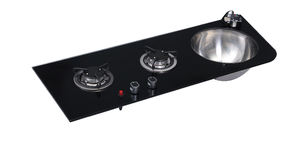 อ่างล้างจานในรถบ้านพร้อมเตาแม่เหล็กไฟฟ้าและเตาแก๊สแบบหัวเดียว อะไหล่รถบ้าน - Product Image 5