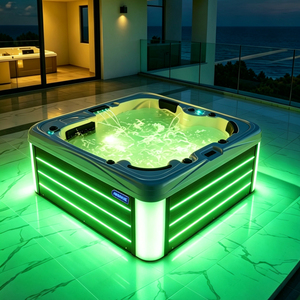 Spa de haute qualité pour 5 personnes, baignoire Balboa en acrylique USA, <span class=keywords><strong>jacuzzi</strong></span> intelligent à prix avantageux, bain à remous extérieur <span class=keywords><strong>avec</strong></span> fonction <span class=keywords><strong>jacuzzi</strong></span> - Product Image 4
