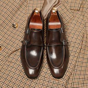 Zapatos de Cuero Clásicos de Alta Calidad con Hebilla para Caballero, Zapatos Oxford de Negocios a la Moda, Nuevo Diseño, Zapatos de Fiesta para Hombre - Product Image 4