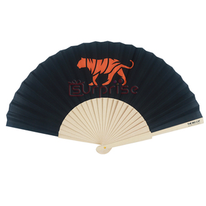 Ventiladores plegables de mano de madera grandes con logotipo personalizado, <span class=keywords><strong>regalo</strong></span> de fiesta de <span class=keywords><strong>boda</strong></span> portátil con precio promocional - Product Image 4