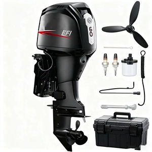 Moteur <span class=keywords><strong>hors</strong></span>-<span class=keywords><strong>bord</strong></span> 4 temps 60 CV F60, allumage CDI, refroidissement par eau, moteur marin pour tous types de bateaux - Product Image 1
