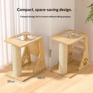 โครงปีนป่ายสำหรับแมว, ของเล่นแมวพร้อมที่นอนในตัว, แท่นกระโดดขนาดใหญ่หรูหราสำหรับแมว, โครงปีนป่ายสำหรับแมว - Product Image 4