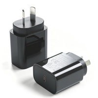 Chargeur mural rapide HNT 25W USB C PD PPS Prise US/EU/UK/AU Type C Adaptateur de voyage pour Samsung S25 S24 S23 S22 Galaxy