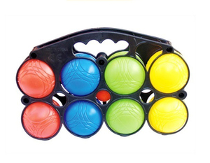 Set di <span class=keywords><strong>Bocce</strong></span> in Resina <span class=keywords><strong>Plastica</strong></span> da Esterno Strue 8 Palline 72-73mm per Esercizio Fisico Colorato - Product Image 5