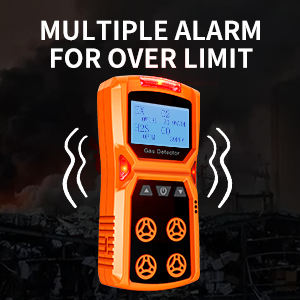 AIKESI Portable 4 Gás Detector Sensor Composto Handheld Gás Gás Gás Analisador de Gás Explosivo Multi-Purpose portátil - Product Image 4