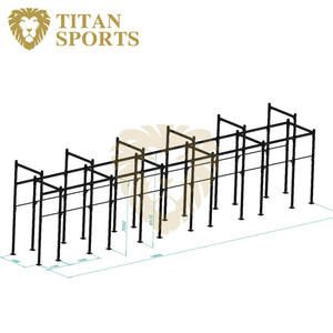 Vrijstaande Cross training fit Rig met Vliegende Pull Up Bars en Aap Bars power rack - Product Image 2