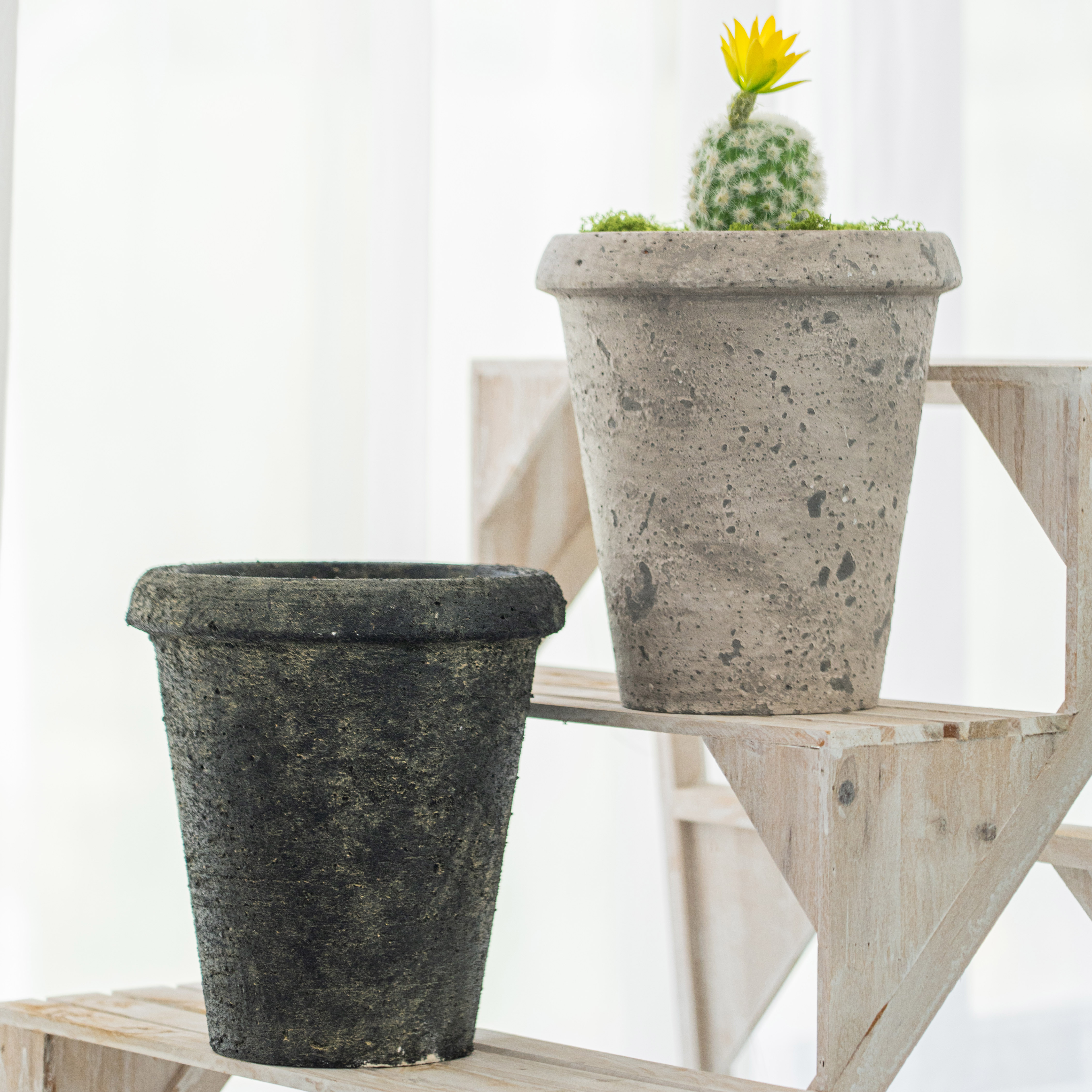 cute small pot handmade flowers