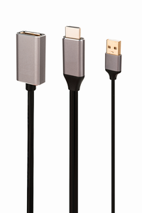 Adaptador de <span class=keywords><strong>HDMI</strong></span> <span class=keywords><strong>A</strong></span> + <span class=keywords><strong>USB</strong></span> <span class=keywords><strong>A</strong></span> <span class=keywords><strong>macho</strong></span> <span class=keywords><strong>A</strong></span> <span class=keywords><strong>hembra</strong></span> DP para dispositivos extensores, 4K @ 30Hz - Product Image 6