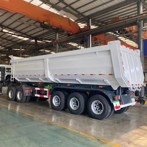 Trailer sampah hidrolik bentuk U untuk mesin cetak miring Dumper Tipping Semi Trailer Tipper dengan kualitas tinggi - Product Image 2