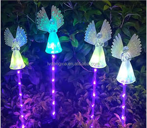 Luces <span class=keywords><strong>Solares</strong></span> de Ángeles <span class=keywords><strong>para</strong></span> Exteriores, Luces Decorativas de Jardín con Energía Solar que Cambian de Color, <span class=keywords><strong>para</strong></span> Césped, Camino, Tumba, <span class=keywords><strong>Cementerio</strong></span> - Product Image 4