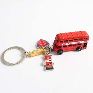 Porte-clés souvenir de <span class=keywords><strong>Londres</strong></span>, bus à deux étages rouge, pendentif, drapeau britannique, Big Ben, breloque <span class=keywords><strong>en</strong></span> métal, porte-clés <span class=keywords><strong>pour</strong></span> cadeau de <span class=keywords><strong>voyage</strong></span> et souvenir touristique - Product Image 4
