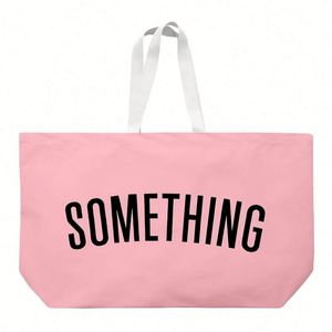 Bolsa de Lona Extra Grande Personalizada con Logotipo Impreso, para Uso Diario, Compras, Informal, para Mujer, MOQ Bajo - Product Image 1
