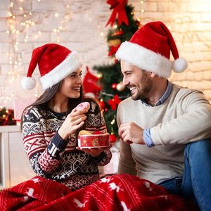 Chapeau de Noël Père Noël en peluche, cadeau de Noël, joyeux Noël, chapeau de Noël classique pour enfants et adultes - Product Image 3