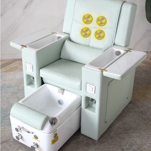 Sillón de Manicura Eléctrico 2025, Sillón de Pedicura con Baño de Pies, Belleza, Masaje de Pestañas, Lavado de Pies, con Taburete de Trabajo Gratis - Product Image 5