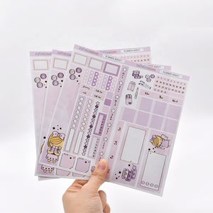 Feuille d'autocollants personnalisés pour planificateur, découpe à la forme, dessin animé, kawaii, autocollants en papier inscriptibles pour scrapbooking décoratif - Product Image 3