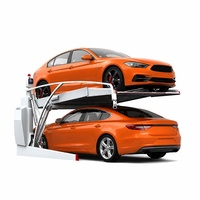 Système de stationnement hydraulique inclinable pour voitures avec verrou anti-chute pour garages de villas privées