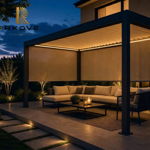 Pérgola Comercial de Lujo RK-S1, Fabricada en Aluminio, Resistente a la Intemperie, Larga Vida Útil, Motorizada e Inteligente para Exteriores - Product Image 1