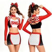 Tenues de cheerleading personnalisées haut de gamme pour compétition officielle, ensembles de cheerleading compétitifs, tenue de cheerleading pour jeunes, jupe de cheerleading assortie complète