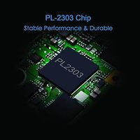 Jasoz 1,5 m USB 2,0 macho a RS232 hembra DB9 adaptador de Cable convertidor serie PL2303 Chipset para Escáner de módem
