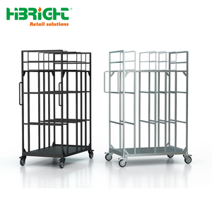 Heavy Duty Industrial Cardboard <b>Transport</b> Trolley Multi-Partitioned Logistics Cart with Wheels for Warehouse and Packaging Area - Product Image 2