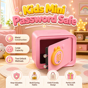 CEQSAFE Electronic Mini Deposit Key Office Home Christmas Gift Digital <b>Money</b> Safety Saving <b>Box</b> for Kids <b>Safe</b> 18EQL-DT Mini <b>Safe</b> - Product Image 2