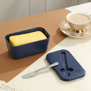 Contenedor de mantequilla rectangular con tapa y cuchillo para uso doméstico - Product Image 3