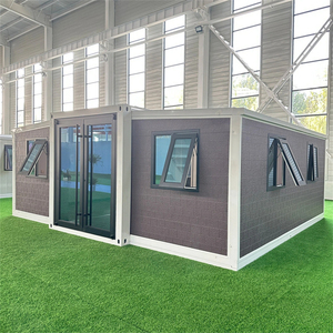 Edificio de apartamentos prefabricado personalizado Casas de módulo de contenedor expandible con diseño de grano de madera - Product Image 5