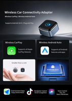 Adaptateur CarPlay sans fil, sans modification, sans outils, plug-and-play, dongle USB pour téléphone, compatible avec toutes les voitures OEM