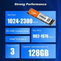 قرص صلب داخلي M.2 SSD NVMe PCIe 3.0 2280 بسعات 128 جيجابايت و256 جيجابايت و512 جيجابايت و1 تيرابايت و2 تيرابايت