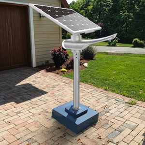 Lampadaire solaire LED étanche IP67 de 30W, 40W, 50W, adapté pour les routes et les parcs à thème, éclairage extérieur intégré pour jardin - Product Image 4
