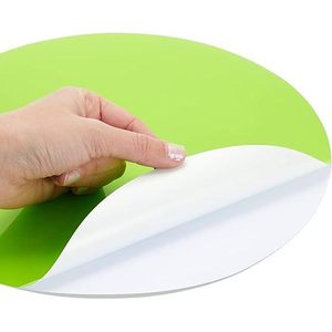 Autocollants adhésifs ronds colorés de 11 pouces, décorations murales amovibles pour chambre d'enfant, décoration de la maison, finition mate, motif uni - Product Image 2