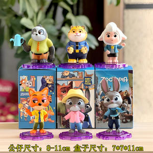 6 Staande Positie Gekke Dierenstad Serie Agent Judy Fox Nick Figuurtjes Zootopia Blind <span class=keywords><strong>Box</strong></span> Trendy Model Auto Ornamenten - Product Image 5