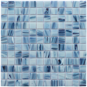 Carreau de mosaïque de piscine en verre cristal vert bleu Aqua Spa brillant carré de haute qualité - Product Image 5