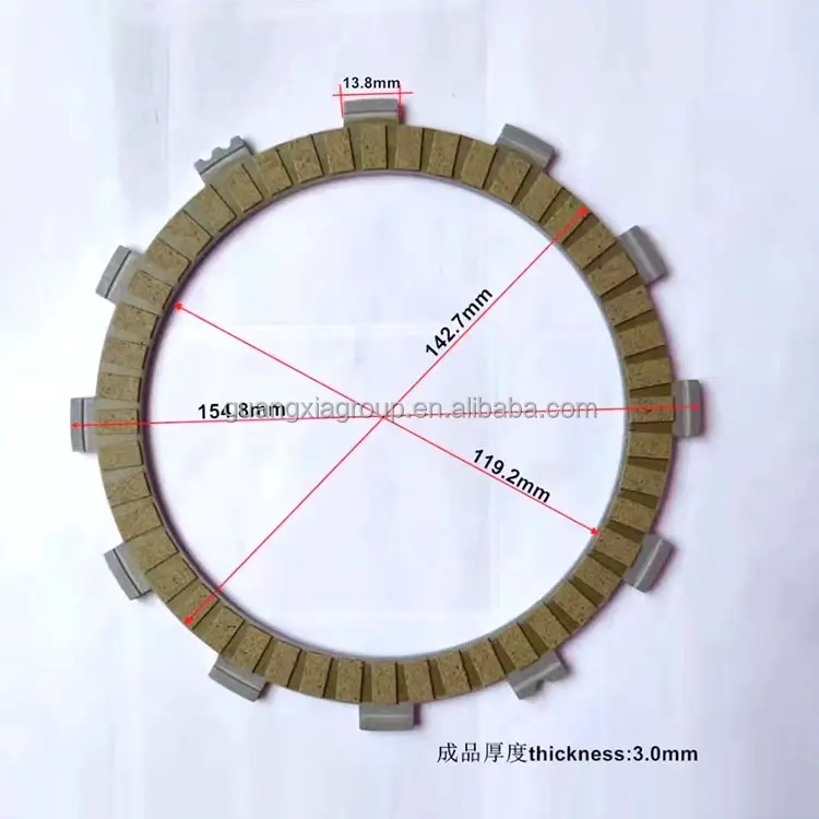 Motorcycle Clutch Parts R1 Clutch Friction Disc By Paper Base Material Disc Plate Kit