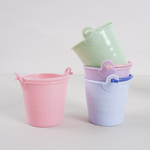 Mini water <b>bucket</b> toy, pretend play water ladle <b>bucket</b> set, DIY craft container toy, <b>small</b> plastic <b>bucket</b> - Product Image 3