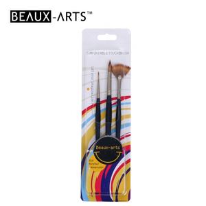 Comodo tocco triangolo manico in legno pennello acrilico con mangusta sintetica capelli - Product Image 4